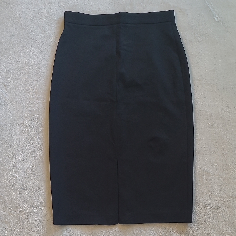 Banana Republic Sloan Black Pencil Skirt High Waist Stretch Career Office US 8